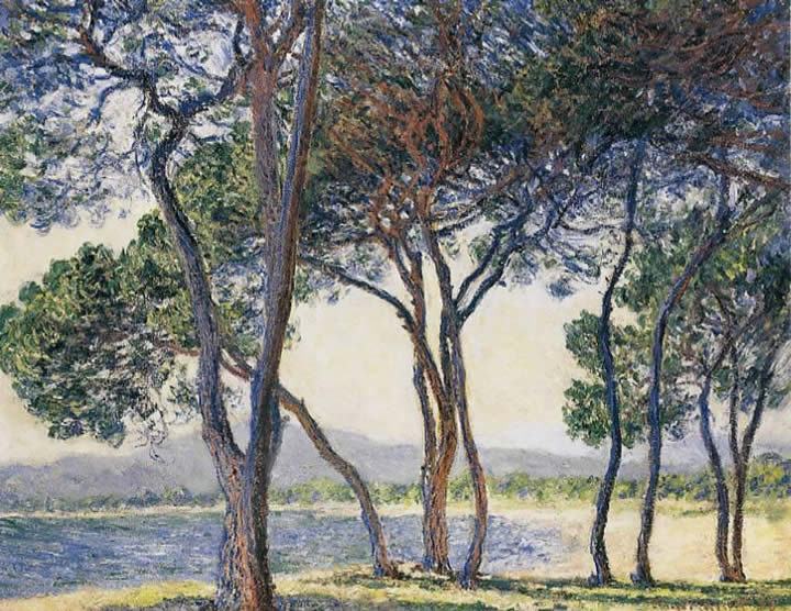 Claude Monet Trees by the Seashore at Antibes